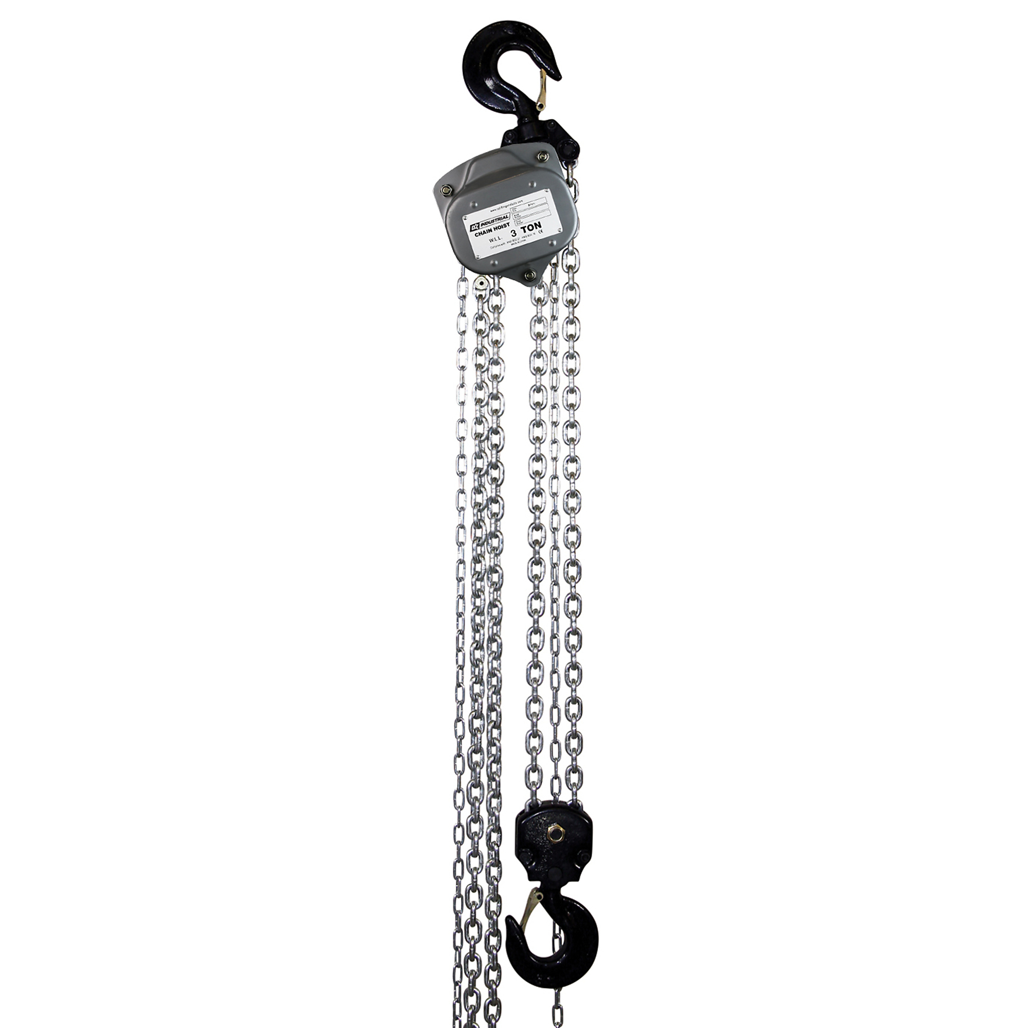 OZ Lifting Products, Industrial Manual Chain Hoist, 3 Ton 40 ft lift, Model # OZIND030-40CH